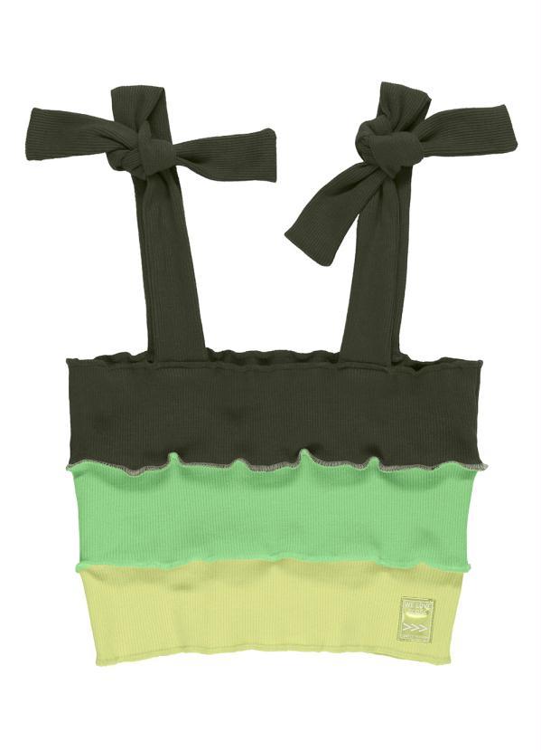 Gloss - Top Cropped Infantil 3 Marias Verde 3