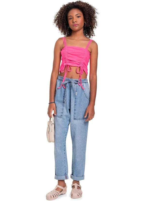 Gloss - Top de Alcinha em Ribana Juvenil Rosa 3
