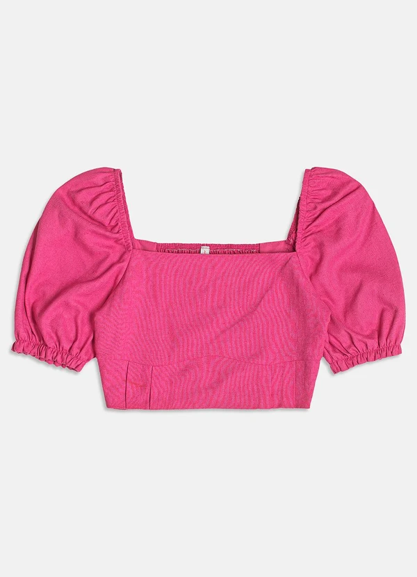 I Am - Top de Linho Rosa 3