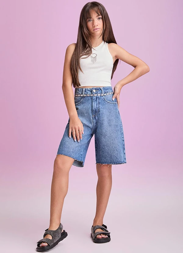 I Am - Top de Ribana com Strass Pérola 3