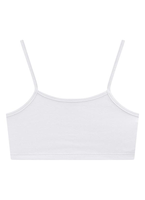 Marlan - Top Infantil em Cotton Penteado Branco 1
