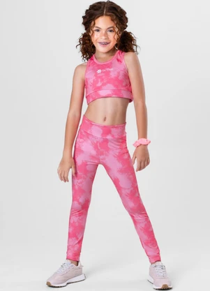 Brandili - Top Infantil Menina Active  Rosa - BRANDILI