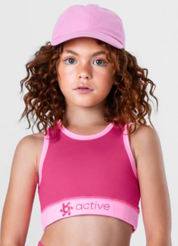 Brandili - Top Infantil Menina Active Rosa