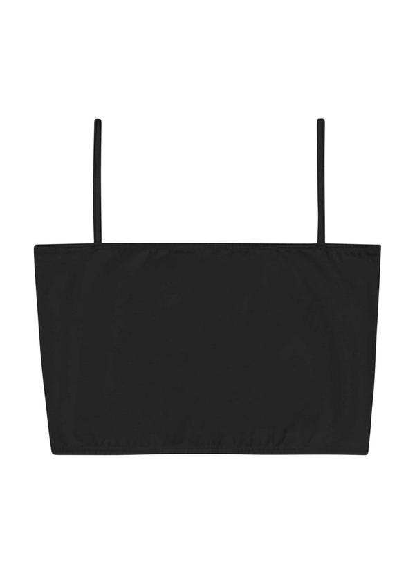 Gloss - Top Juvenil com Sobreposição Preto 6