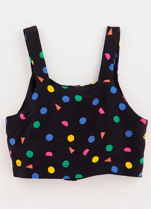 Fábula - Top Quitandola Poa Preto - FÁBULA