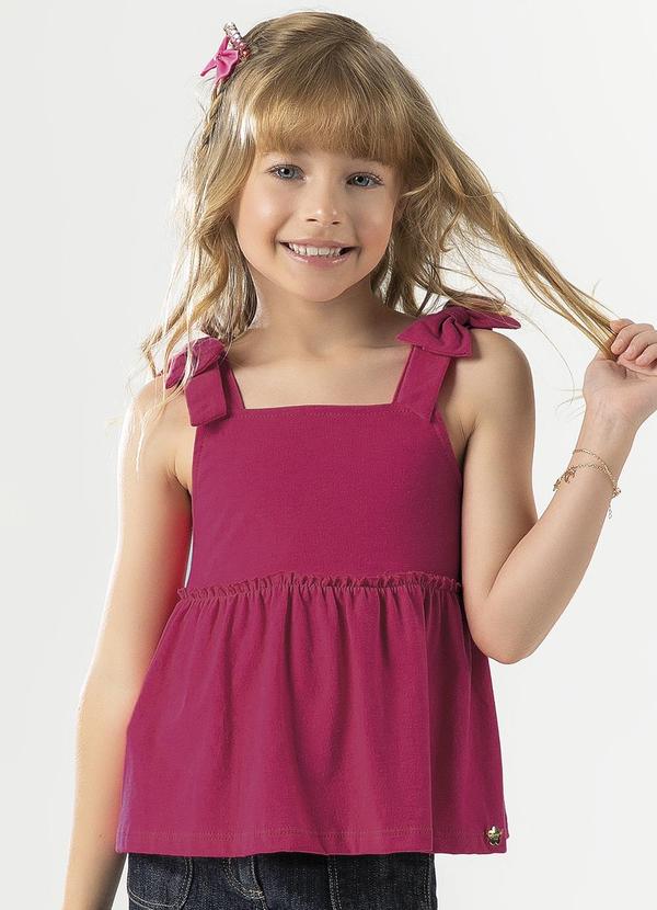 Cativa Kids - Blusa Comfort com Laços Rosa