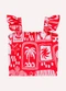 Nanai - Blusa Cropped Infantil em Algodão Vermelho - variação: Vermelho