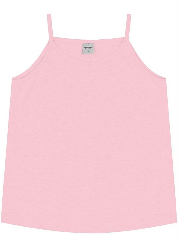 Rovi Kids - Blusa de Alça Infantil Feminina e Kids Rosa