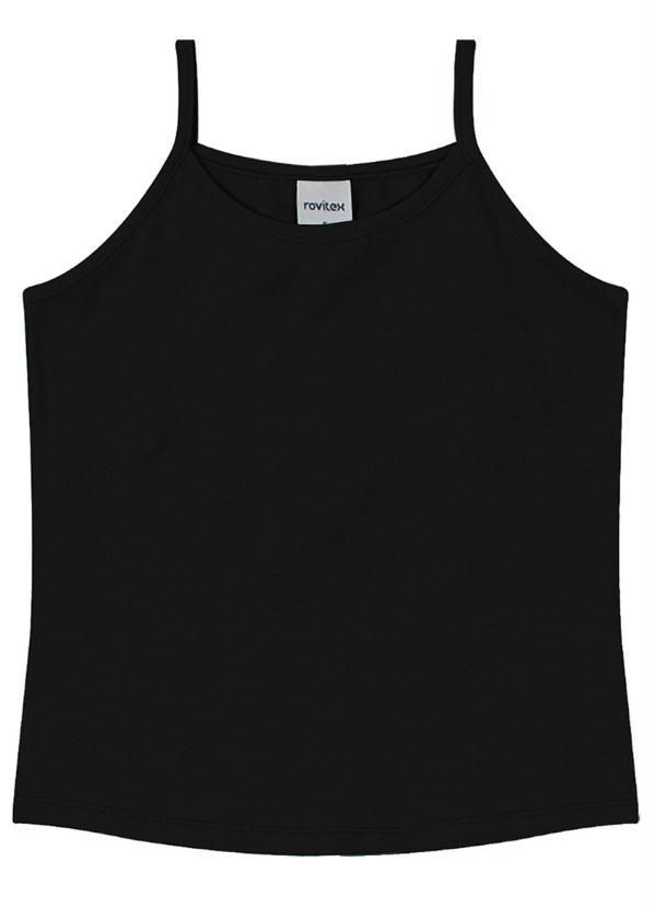 Rovitex Teen - Blusa de Alça Infantil MeninaPreto