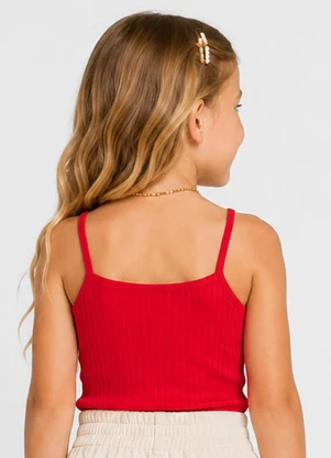 Trick Nick - Blusa de Alça Infantil Feminino Vermelho - TRICK NICK