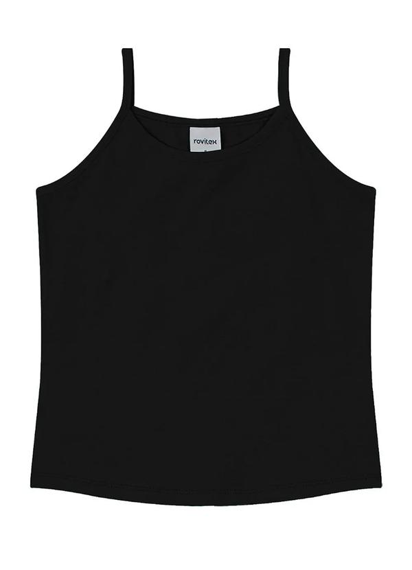 Rovi Kids - Blusa de Alça Infantil Menina Preto