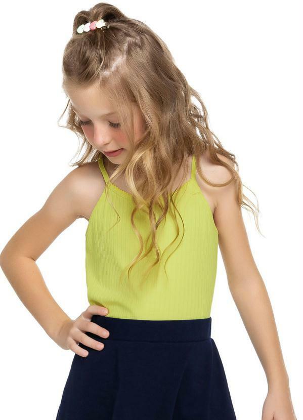 Trick Nick - Blusa Infantil de Alças Básicos Verde
