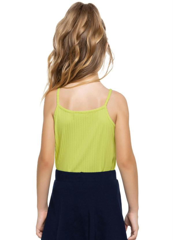 Trick Nick - Blusa Infantil de Alças Básicos Verde 2