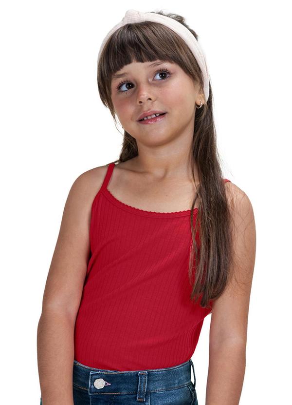 Trick Nick - Blusa Infantil de Alças Vermelho
