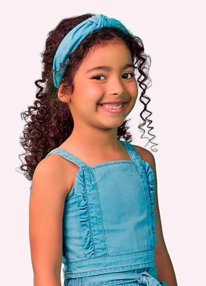 Blusa Infantil Menina Nanai (Jeans) - NANAI