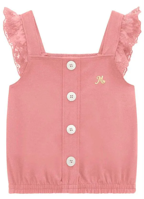 Milon - Blusa Infantil Menina Rosa