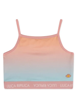 Lilica Ripilica - Top Degradê Infantil Feminino Rosa - LILICA RIPILICA