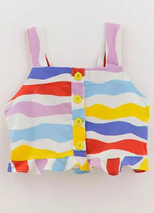 Fábula - Top em Malha Estampado - FÁBULA