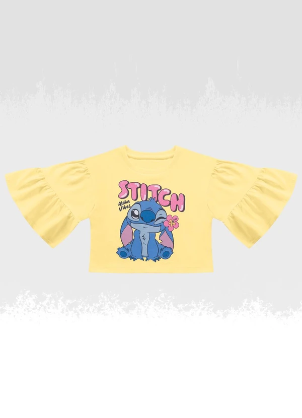 Fakini Kids - Blusa Lilo & Stitch Amarelo