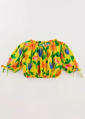 Fábula - Blusa Recortadinha Amarelo - FÁBULA