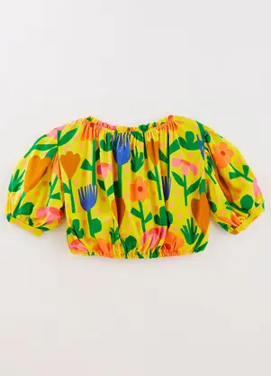Fábula - Blusa Recortadinha Amarelo - FÁBULA