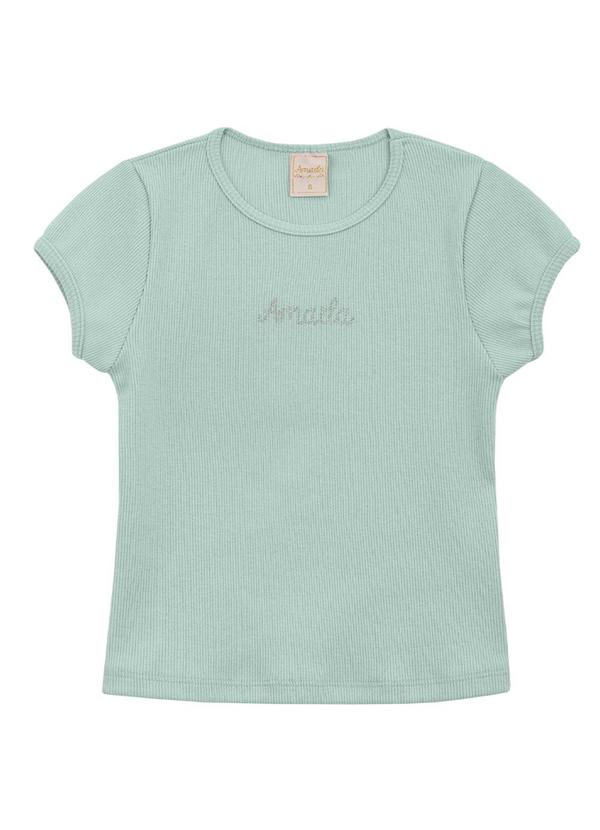Amada - Baby Look Avulsa em Ribana 2x1 Azul