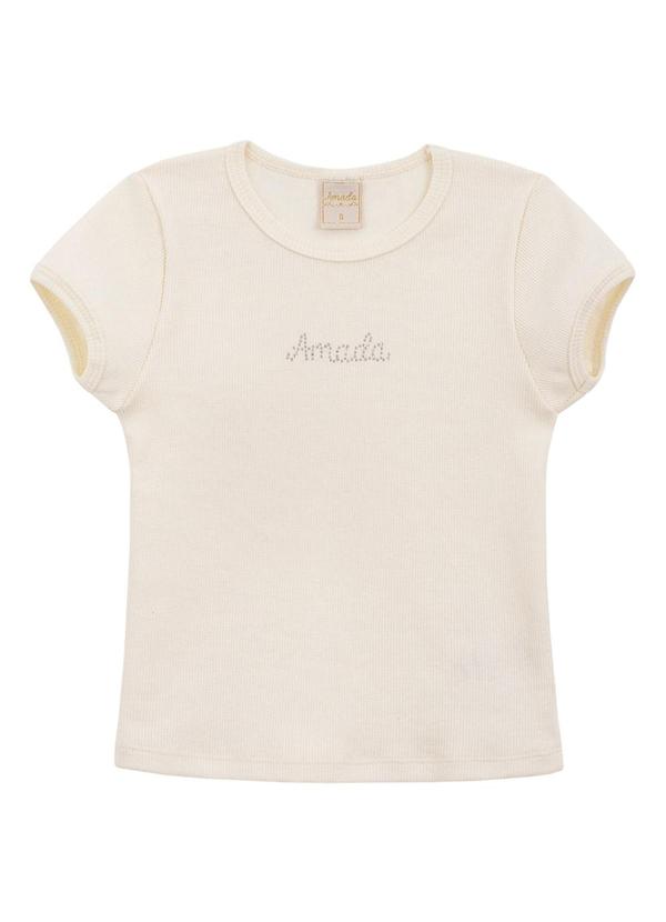 Amada - Baby Look Avulsa em Ribana 2x1 Bege