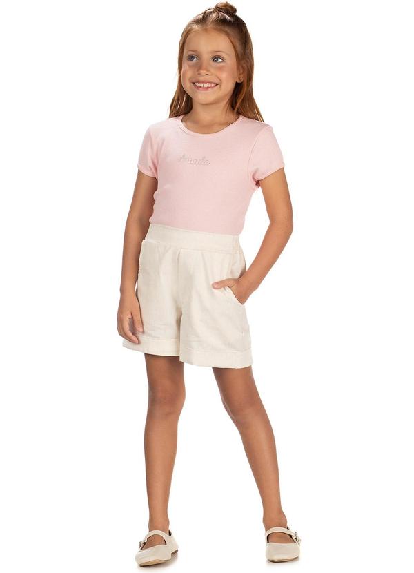 Amada - Baby Look Avulsa em Ribana 2x1 Rosa