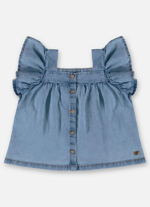 Up Baby - Bata Infantil em Jeans com Elastano Azul 3