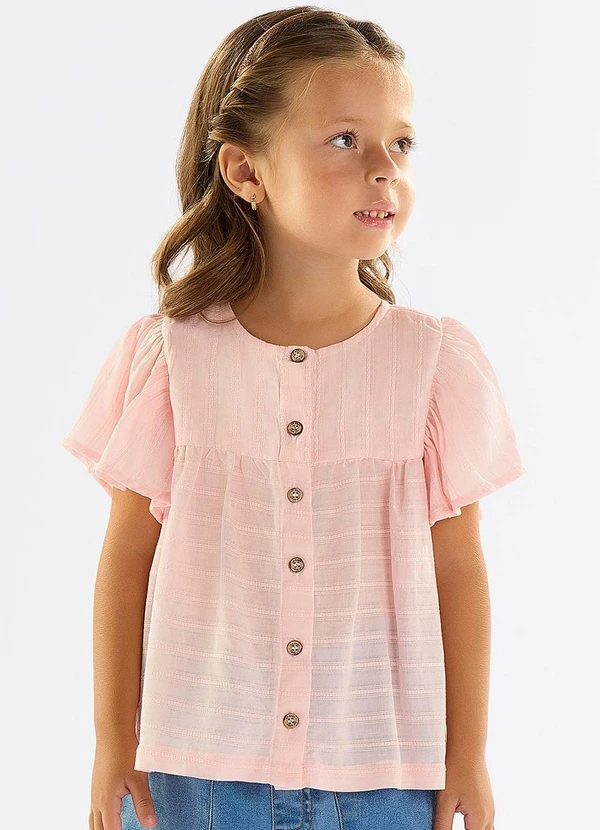 Up Baby - Bata Infantil para Menina em Cotton Rosa