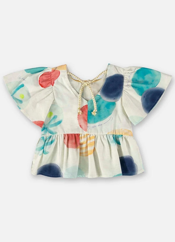 Up Baby - Bata para Menina em Viscose e Linho Bege 4