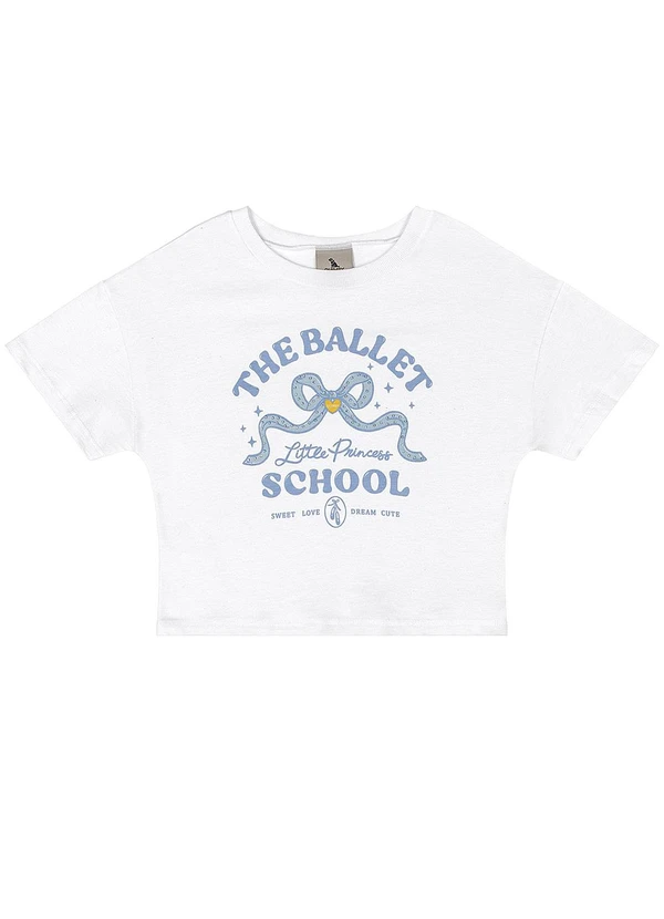 Quimby - Blusa Algodão Estampa Ballet Branco 3
