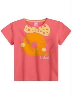 Lilica Ripilica - Blusa Antiviral com Bolsa Malha Menina Laranja - LILICA RIPILICA