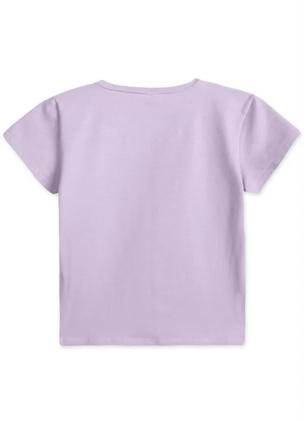 Lilica Ripilica - Blusa Antiviral com Bolsa Malha Menina Lilás 2