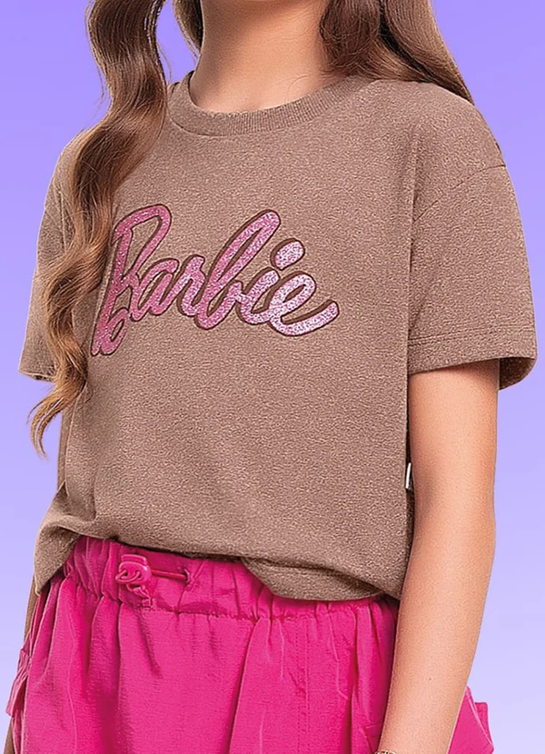 Fakini Kids - Blusa Barbie Marrom  5