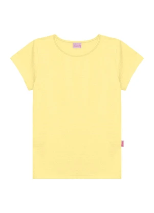 Duduka - Blusa   Básica com Etiqueta Enfeite Amarelo - DUDUKA