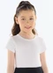 Quimby - Blusa Básica Cotton Menina Branco - variação: Branco