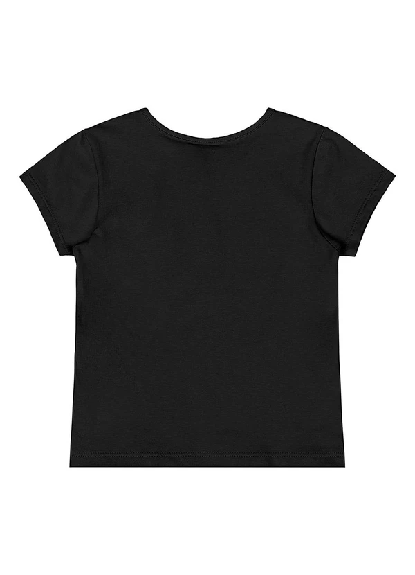 Quimby - Blusa Básica Cotton Menina Preto 2