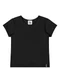 Quimby - Blusa Básica Cotton Menina Branco - variação: Preto