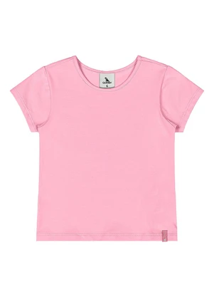 Quimby - Blusa Básica Cotton Menina Rosa - QUIMBY