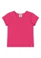 Quimby - Blusa Básica Cotton Menina Branco - variação: Rosa