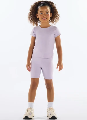 Quimby - Blusa Básica Cotton Menina Roxo - QUIMBY