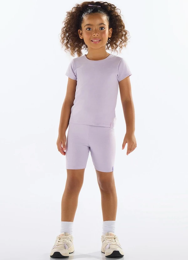 Quimby - Blusa Básica Cotton Menina Roxo 2
