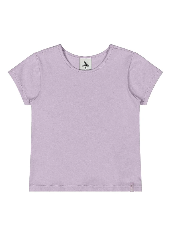 Quimby - Blusa Básica Cotton Menina Roxo 3