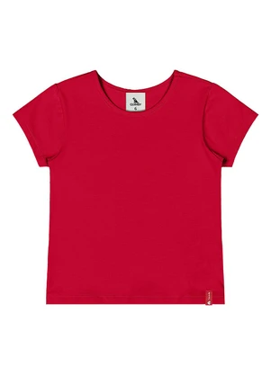 Quimby - Blusa Básica Cotton Menina Vermelho - QUIMBY