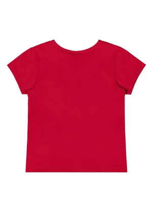 Quimby - Blusa Básica Cotton Menina Vermelho - QUIMBY