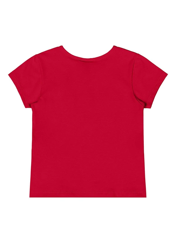 Quimby - Blusa Básica Cotton Menina Vermelho 2