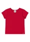 Quimby - Blusa Básica Cotton Menina Branco - variação: Vermelho