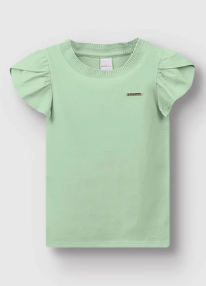 Carinhoso - Blusa Básica em Cotton Verde Menta - CARINHOSO
