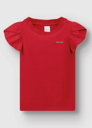 Carinhoso - Blusa Básica em Cotton Vermelho - CARINHOSO